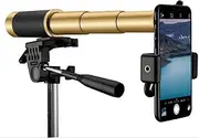 25x50 HD Folding Monocular with Full Optical Prism and Dual Focus Telescope Waterproof Portable for Bird Watching