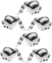 Milisten Adorable Plush Mouse Toys for Cats 6 Pack Kitten Interactive Toys for Indoor Play