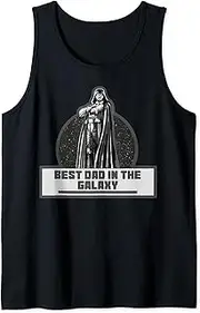 [STAR WARS] Father's Day Best Dad In The Galaxy Name Tag Tank Top