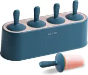Popsicle Mold Set 4 Pieces Homemade Silicone Popsicle Maker Kid Easy Release Ice