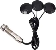 Mikinona Acoustic Guitar Pickup 3 Sensors Microphone Single Track 6.35mm Jack Gmb610 Easy Setup