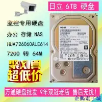 在飛比找Yahoo!奇摩拍賣優惠-企鵝電子城日立6TB企業級硬碟6TB7200轉NAS存儲60