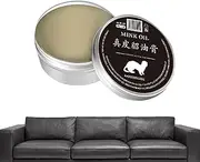 [Generic] Leather Nourishing Cream | Mink Oil Leather Polish Cream | Natural Ingredients Leather Maintenance Tool for Clothing, Saddles, Shoes, Sofas, Car Interiors, Bags