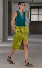 [Dries Van Noten] Beaded Glass Drop Earrings