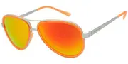Italia Independent II 000B 055.000 Men's Sunglasses Silver Size 57