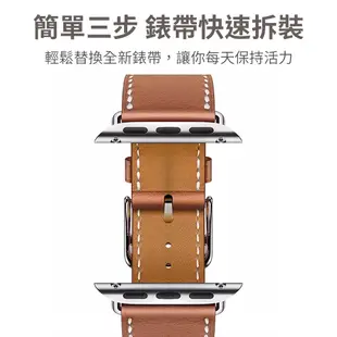Apple Watch 頭層 皮革錶帶 適用 Apple watch 錶帶 9 8 7 SE 6 5 4 38 40