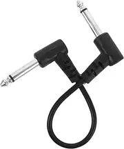 Kisangel Guitar Patch Cable Right Angle Nylon Braided Audio Connector Copper Male Line for Electric Guitar Compatible with Various Instrument Pedals and Amps High Conductivity for Enhanced