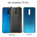 ONEPLUS 7T PRO 1+ 7T PRO 後蓋玻璃電池蓋後門外殼更換相機鏡頭+徽標