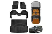 3D Floor Mats Boot Liner for Toyota Prado 250 Series 5-Seater 2024-2025 All Weather Heavy Duty Cargo Car Trunk Luggage Tray