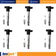 6 Ignition Coil & 12 NGK Iridium Spark Plugs for 2009 Audi Q5 3.2L V6 UF575 (for: Audi)