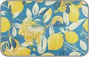 Amooorous Blue and Yellow Summer Lemon Summer Cooling Pads or mats Self Cooling cat Bed for Animals Outside Soft cama Fria para perro M