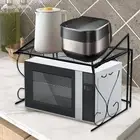 Microwave Shelf Spice Stand Microwave Oven Rack for Countertop Office Pantry
