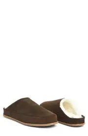 hari mari Tio Genuine Shearling Lined Slipper in Havana Brown at Nordstrom, Size 8