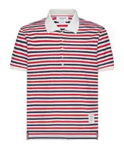 RWB-striped polo shirt 1,4 White