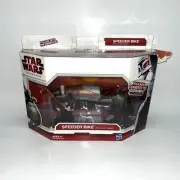 Star Wars The Clone Wars Speeder Bike & Count Dooku Figure New Damaged Box