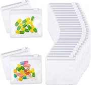 Pill Pouch Bags Zippered Pill Pouch Set Reusable Pill Pouches Clear Plastic Pill Bags Self Sealing Travel Medicine Organizer Storage Pouches with Slide Lock for Pills and Small Items (24)