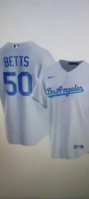 NWT Mookie Betts Los Angeles Dodgers Nike Road Gray Jersey Size Mens XXL