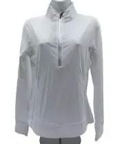 $110 Greyson Women’s Halley Quarter 1/4 Zip Pullover - White - Medium - New