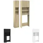 Washing Machine Cabinet Set Bathroom Cupboard Chipboard Multi Colours vidaXL
