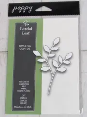 Poppy Stamp Steel Craft Die, Lorelai Leaf, 839