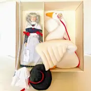 Steiff Mother Goose Doll & Plush Goose Set Suzanne Gibson LE 1982 1068/4000