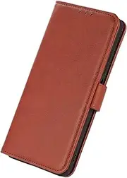 [YBROY] Case for Oppo A96 5G, Magnetic Flip Leather Premium Wallet Phone Case, with Card Slot and Folding Stand, Case Cover for Oppo A96 5G.(Brown)