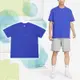 Nike 短袖 NSW Premium Essentials 男款 藍 寬鬆 落肩 刺繡 小勾 純棉 棉T DO7393-480