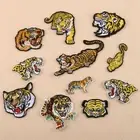 for Clothes Applique Tiger Head Patch Kids Stickers Iron on Animal Patches