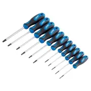 Draper Torx Star Screwdriver Set Standard & Security Soft Grip 11 Piece 34253