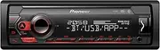 Pioneer MVH-S420DAB 1-DIN Receiver with DAB/DAB+, Bluetooth, Red Illumination, USB, Spotify, Pioneer Smart Sync App and Compatible with Apple and Android Devices.