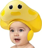 Baby Shower Hat - Cartoon Adjustable Visor Shower Cap Shield,Hair Washing Shampoo Shield Bathing Hat, Bath Visor Eye & Ear Protection for Toddler Kids Children
