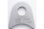 Meziere Weld-On Flat Tab 4130 Steel Suit 1-1/4" Tube w/ 3/8" Hole Qty: 20