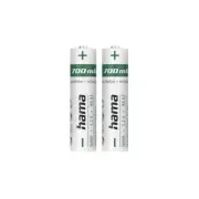 Nimh Batteries, AAA Micro, 700 mAh, 1.2 V, 2 Pieces