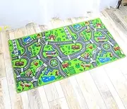 Children's Playmat Game Room Carpet Car Rug for Kids Toy Cars and Train House Friends Childrens Rug Kids Home Decor Area Carpet for Boys & Girls Playroom, Football