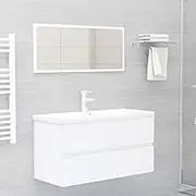 Bathroom Furniture Set White Engineered Wood Bath Furniture Sets