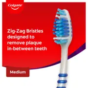 6pcs Colgate Value Pack Medium ZigZag Toothbrushes