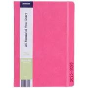 J.Burrows A5 Week to View PU FY25/26 Diary Berry