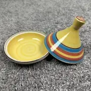 Traditional Authentic Morocco Ceramic Serving Tagine Handmade/Painted Pot 5"x5"