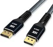 Dp Cable,Displayport Cable Backward Compatible with DP1.4/DP1.2, Displayport 2.0 Cable Compatible with Monitor, Laptop, Graphics（Black） (39.3in/1m)