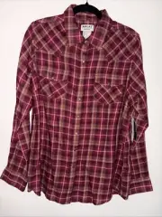 Women's Ariat REAL Trail Blaze Plaid Snap Front Shirt #10042295-C NWT
