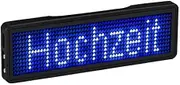 Mellisso Bluetooth LED Name Badge Rechargeable Light Sign DIY Programmable Scrolling Message Board Display LED,Type 5