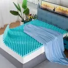 Mattress Topper Twin Size 2 Inch Egg Crate Convoluted Cooling Gel Memory Foam...