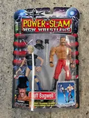 2000 ToyBiz 6.5" Figure - Power Slam WCW Wrestlers - Buff Bagwell w/ Dummy & Hat