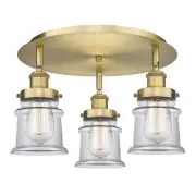 Innovations Lighting 916-3C-9-17 Canton Flush Canton 3 Light 17"W - Brass