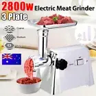 Electric Meat Grinder Mincer Sausage Maker Machine Meat Make Slicer Shredder Kit