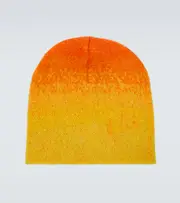 [ERL] ERL Gradient mohair-blend beanie One Size orange