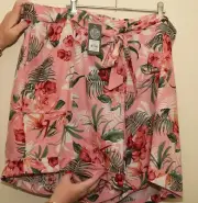 Autograph linen shorts size 24 floral