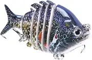 Swimming Lures,Multi-Jointed Freshwater Fishing Lures with Hook | Colorful Catfish Bait, Portable Angling Accessories for All Water Layers