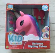 Kid Connection - Unicorn Styling Salon Pink -Lights Up New - Ages 3+ - Girl Toy