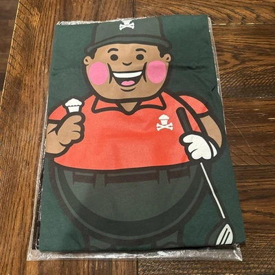 Johnny Cupcakes Tiger Woods Sunday Red Parody NEW!!! Size Large